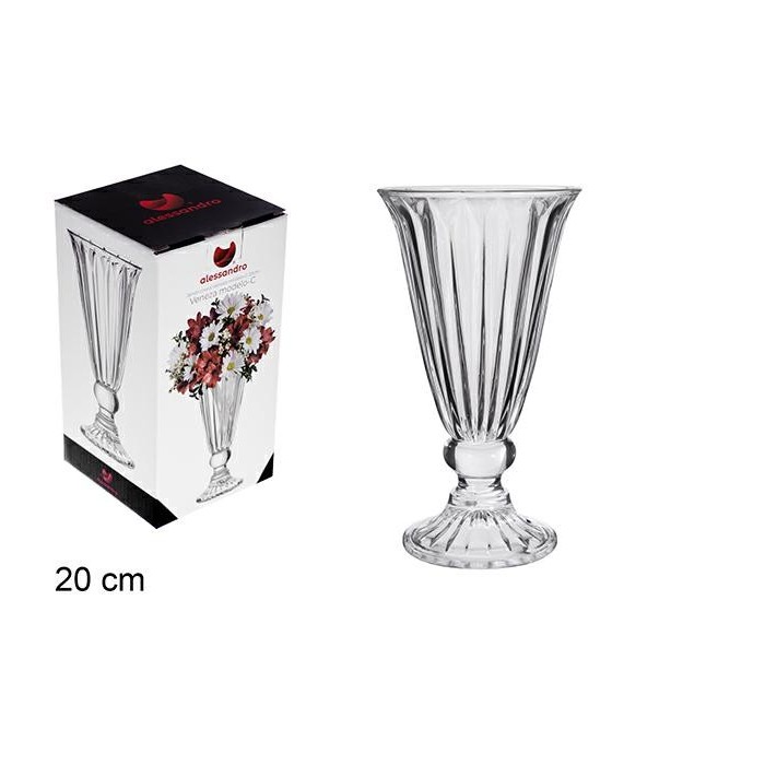 VASO IN VETRO VENEZA MODELLO C 20 CM